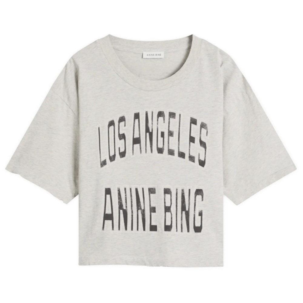 ANINE BING Johnny Cropped Tee